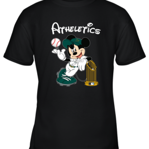 Oakland Athletics Mickey Taking The Trophy MLB 2019 Youth T-Shirt –