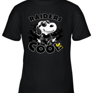 Oakland Raiders Snoopy Joe Cool We’re Awesome Youth T-Shirt –