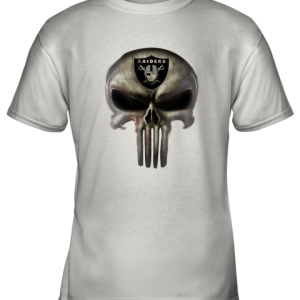 Oakland Raiders The Punisher Mashup Football Youth T-Shirt –