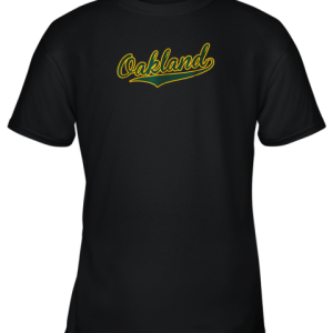 Oakland Shirt Baseball Script Youth T-Shirt –