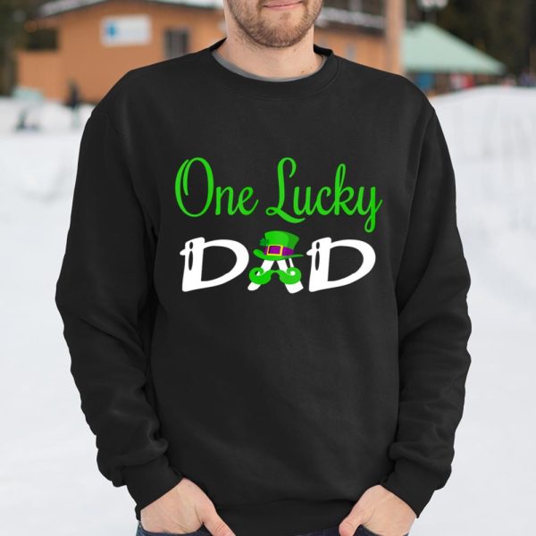 One Lucky Dad St Patrick s Day T Shirt  Itees Global