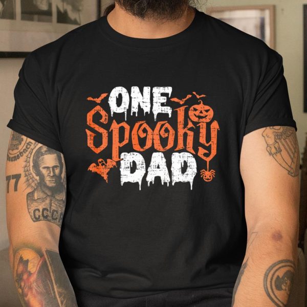 One Spooky Dad Funny Tee Halloween Gifts for Daddy Father T Shirt  Itees Global