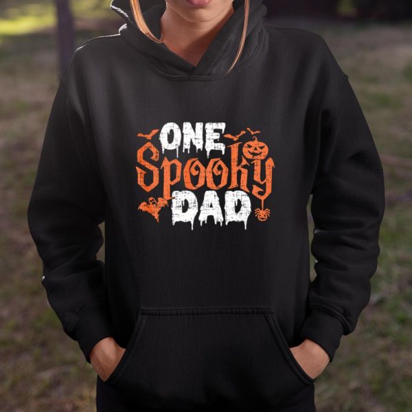 One Spooky Dad Funny Tee Halloween Gifts for Daddy Father T Shirt  Itees Global