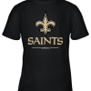 Orleans Saints NFL Pro Line Black Team Lockup Youth T-Shirt –