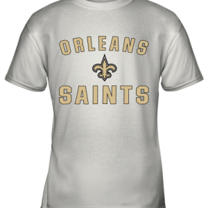Orleans Saints NFL Pro Line By Fanatics Branded Gray Victory Youth T-Shirt –