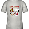 Ottawa Senators Ice Hockey Broken Teeth Snoopy NHL Youth T-Shirt –