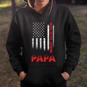 Papa Man Myth Legend T Shirt Vintage For Mens Dad Father T Shirt Itees Global 4