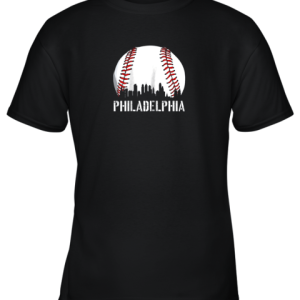 Philadelphia Baseball Philly Downtown Skyline Youth T-Shirt –