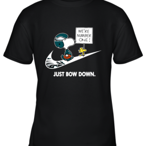 Philadelphia Eagles Are Number One – Just Bow Down Snoopy Youth T-Shirt –