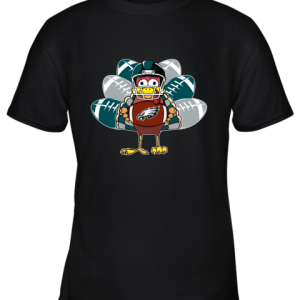 Philadelphia Eagles Turkey Football Thanksgiving Youth T-Shirt –