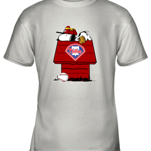Philadelphia Phillies Snoopy And Woodstock Resting Together MLB Youth T-Shirt –