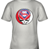 Philadelphia Phillies The Grateful Dead Baseball MLB Mashup Youth T-Shirt –