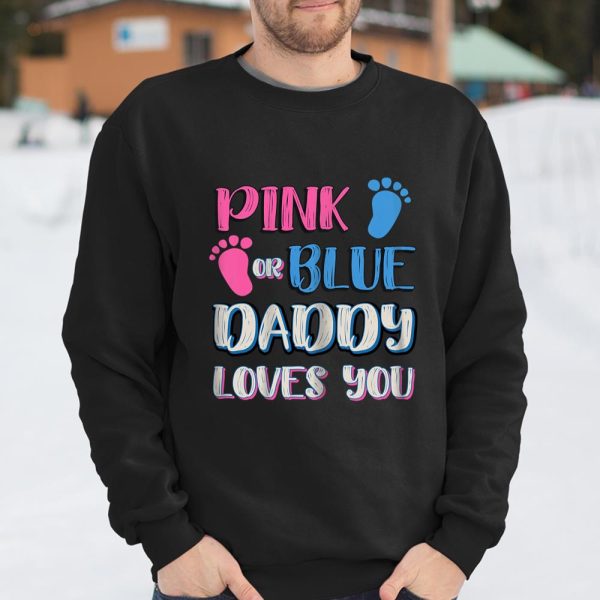 Pink or Blue Cool Gender Reveal Shirt for Dad Father Husband T Shirt  Itees Global