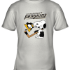Pittsburgh Penguins Ice Hockey Broken Teeth Snoopy NHL Youth T-Shirt –