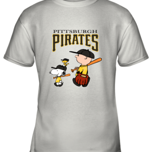 Pittsburgh Steelers Let’s Play Baseball Together Snoopy MLB Youth T-Shirt –