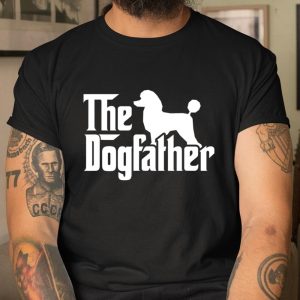 Poodle The Dogfather Cool Dog Daddy Dad Papa Father T Shirt  Itees Global