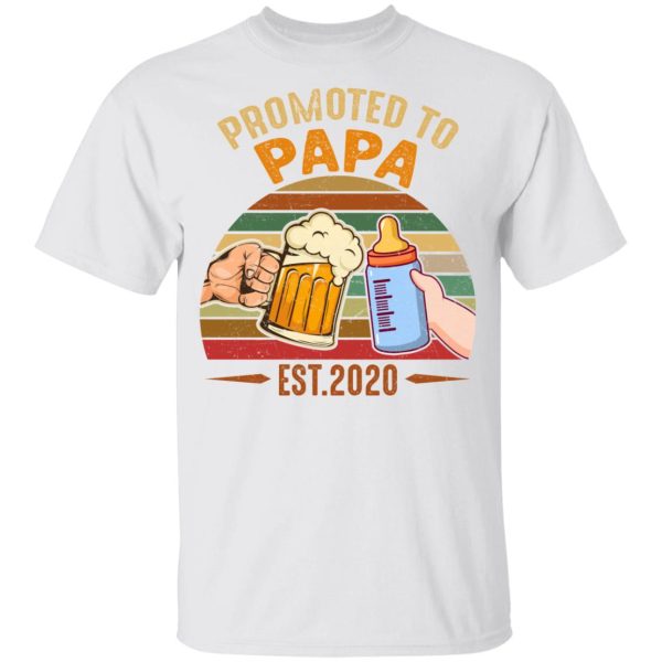 Promoted To Papa EST 2020 Vintage Youth T-Shirt –