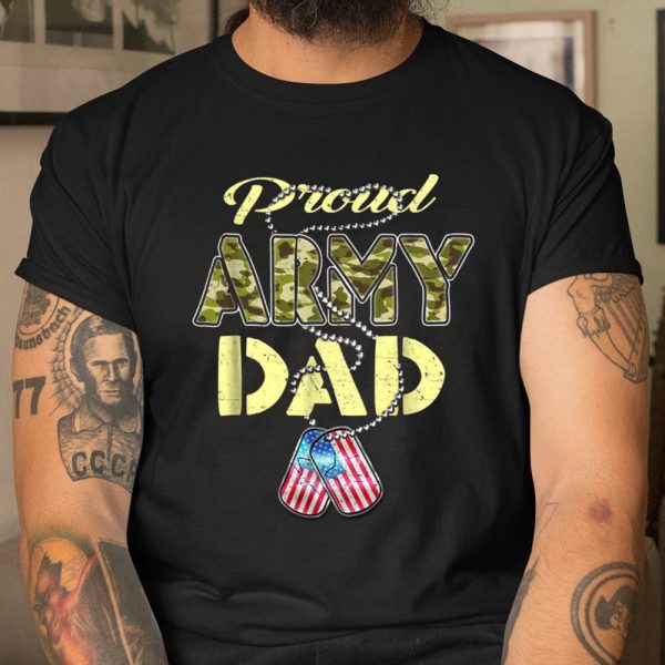 Proud Army Dad Shirt Camo Military Father T Shirt  Itees Global