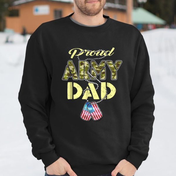 Proud Army Dad Shirt Camo Military Father T Shirt  Itees Global