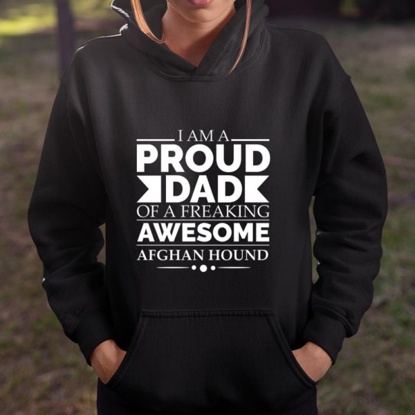 Proud Dad of Awesome Afghan Hound Dog Dad Dog Owner Lover Long Sleeve T Shirt.MRS1TPUQCQ T Shirt  Itees Global