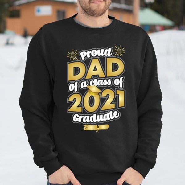 Proud Dad of a 2021 Graduate Graduation T Shirt  Itees Global