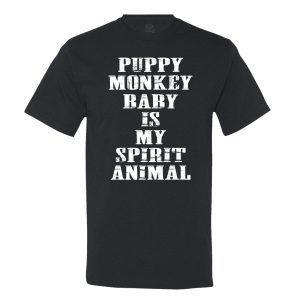 Puppy Monkey Baby Is My Spirit Animal Men’s T-Shirt