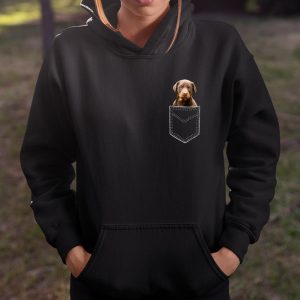 Red Doberman Pinscher in Pocket Funny Dobie Mom Dad Kid Gift T ShirtX6SNT9ULCM T Shirt Itees Global 4