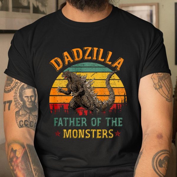 Retro Dadzilla Father Of The Monsters T Shirt Father s Day T Shirt  Itees Global