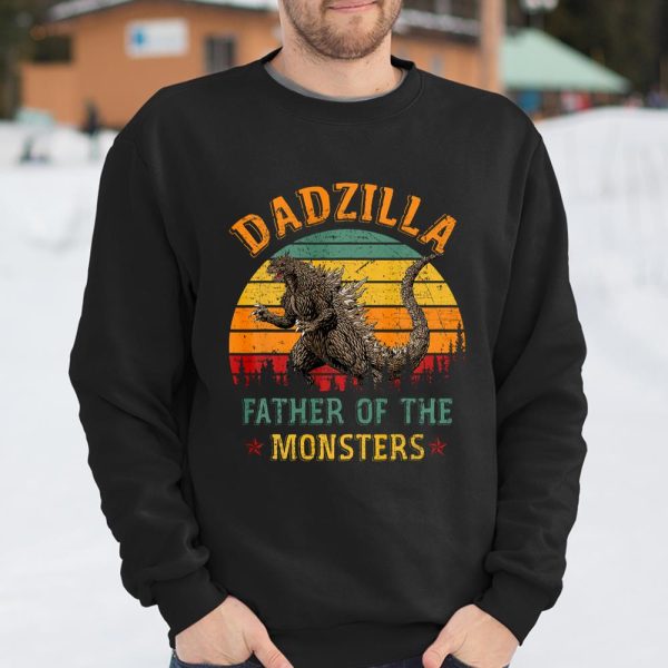 Retro Dadzilla Father Of The Monsters T Shirt Father s Day T Shirt  Itees Global