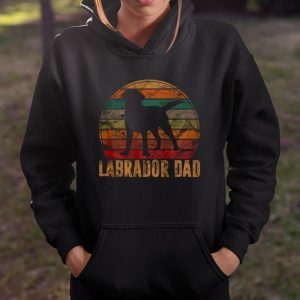 Retro Labrador Dad Gift Dog Daddy Golden Black Lab Father T Shirt Itees Global 4