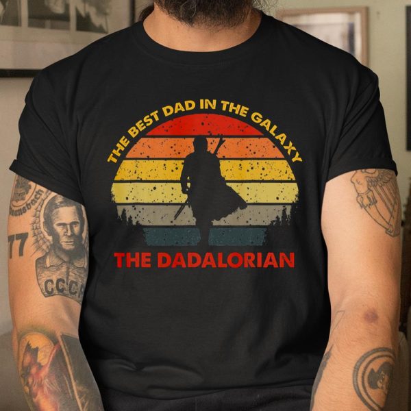 Retro The Dadalorian Graphic Father s Day Tees Vintage Best T Shirt  Itees Global