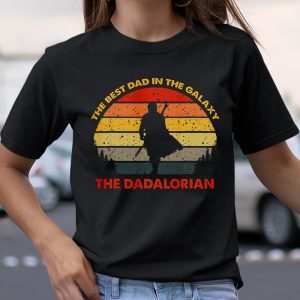 Retro The Dadalorian Graphic Father s Day Tees Vintage Best T Shirt  Itees Global
