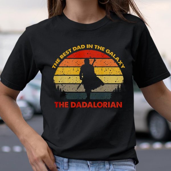 Retro The Dadalorian Graphic Father s Day Tees Vintage Best T Shirt  Itees Global