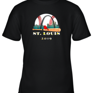 Saint Louis Red Cardinal Shirt Cool Baseball 2019 Design Youth T-Shirt –