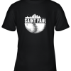 Saint Paul Skyline City Baseball Shirt Souvenir Skyline Youth T-Shirt –