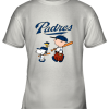 San Diego Padres Let’s Play Baseball Together Snoopy MLB Youth T-Shirt –