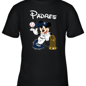 San Diego Padres Mickey Taking The Trophy Mlb 2019 Youth T-Shirt –