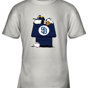 San Diego Padres Snoopy And Woodstock Resting Together MLB Youth T-Shirt –