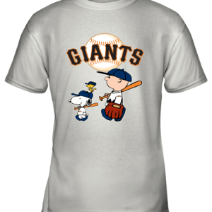 San Francisco Giants Let’s Play Baseball Together Snoopy MLB Youth T-Shirt –