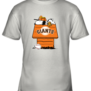 San Francisco Giants Snoopy And Woodstock Resting Together MLB Youth T-Shirt –