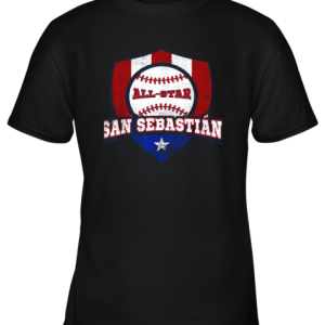San Sebastian Puerto Rico Puerto Rican PR Baseball Youth T-Shirt –