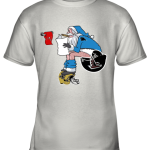 Santa Claus Carolina Panthers Shit On Other Teams Christmas Youth T-Shirt –