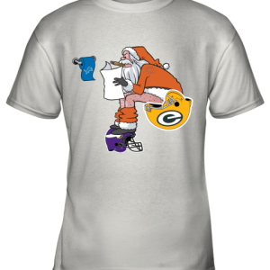 Santa Claus Chicago Bears Shit On Other Teams Christmas Youth T-Shirt –
