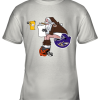 Santa Claus Cleveland Browns Shit On Other Teams Christmas Youth T-Shirt –