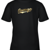 Savage Shirt Retro 1970s Baseball Script Font Youth T-Shirt –