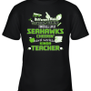 Seattle Seahawks NFL I’m A Difference Making Student Caring Football Loving Kinda Teacher Youth T-Shirt –