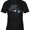 Seattle Seahawks Snoopy Plays The Football Game Youth T-Shirt –