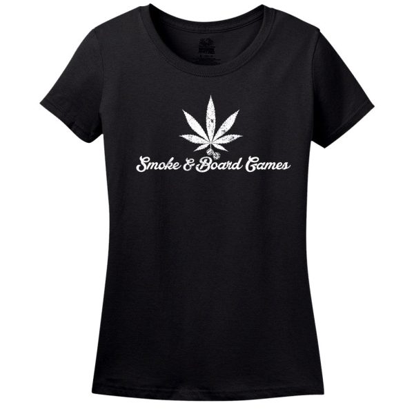 Smoke & Board Games Men’s Or Women’s Black Shirt