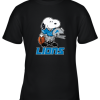 Snoopy A Strong And Proud Detroit Lions Player NFL Youth T-Shirt –