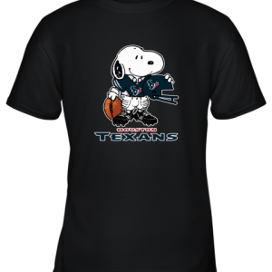 Snoopy A Strong And Proud Houston Texans Player NFL Youth T-Shirt –